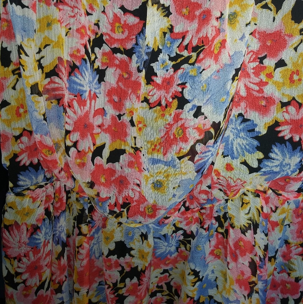 BETSEY JOHNSON BLOUSON TEA LENGTH DRESS - Picture 6 of 8